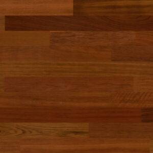 Brazilian cherry hardwood flooring swatch representing exotic wood species.
