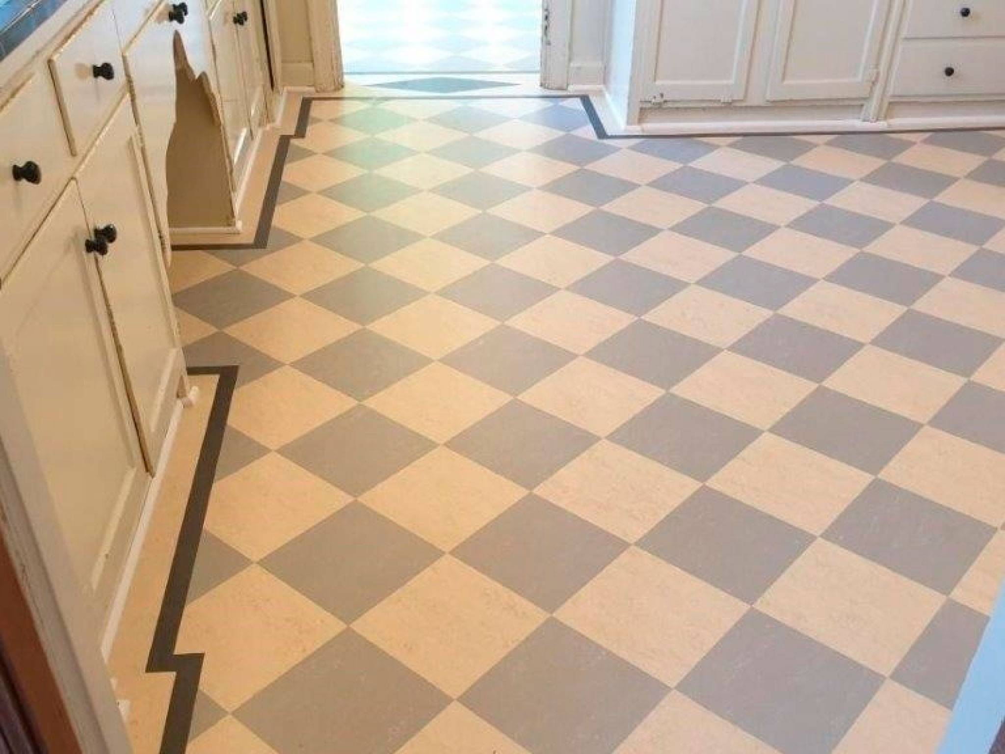 calico pluto marmoleum floor installation san jose kitchen