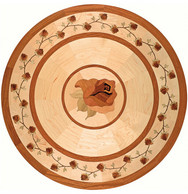 rose hardwood medallion